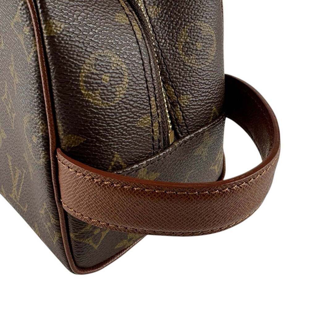 LOUIS VUITTON Authentic Brown Monogram Canvas Pouch - Picture 10 of 13